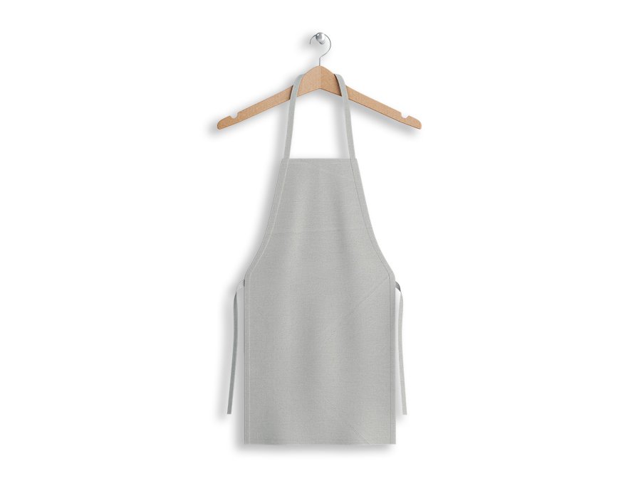 Delantal Cocinero Liso Natural (Gabardina Antimanchas)
