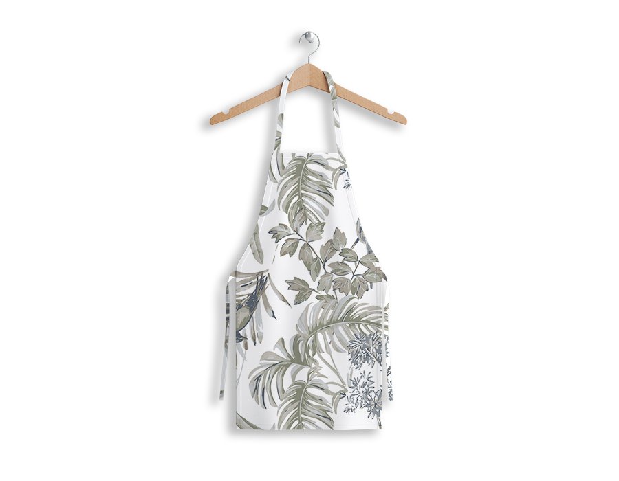 Delantal cocinero Birds Azul  (Gabardina Antimanchas)