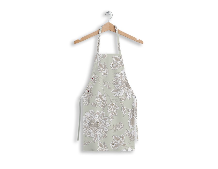 Delantal Cocinero Spring Verde (Lino Viscosa Antimanchas)
