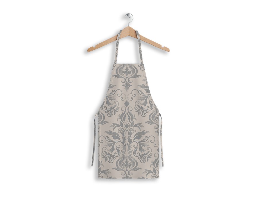 Delantal Cocinero Dusty Gris (Lino Viscosa Antimanchas)