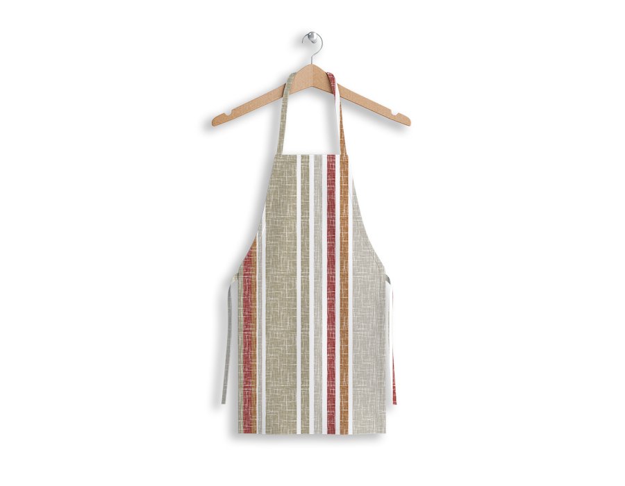 Delantal Cocinero Raya Lino (Lino Viscosa Antimanchas)