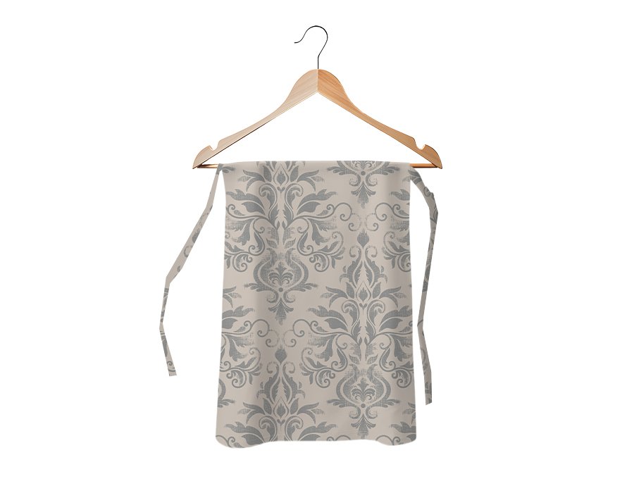 Delantal Cintura Dusty Gris (Lino Viscosa Antimanchas)