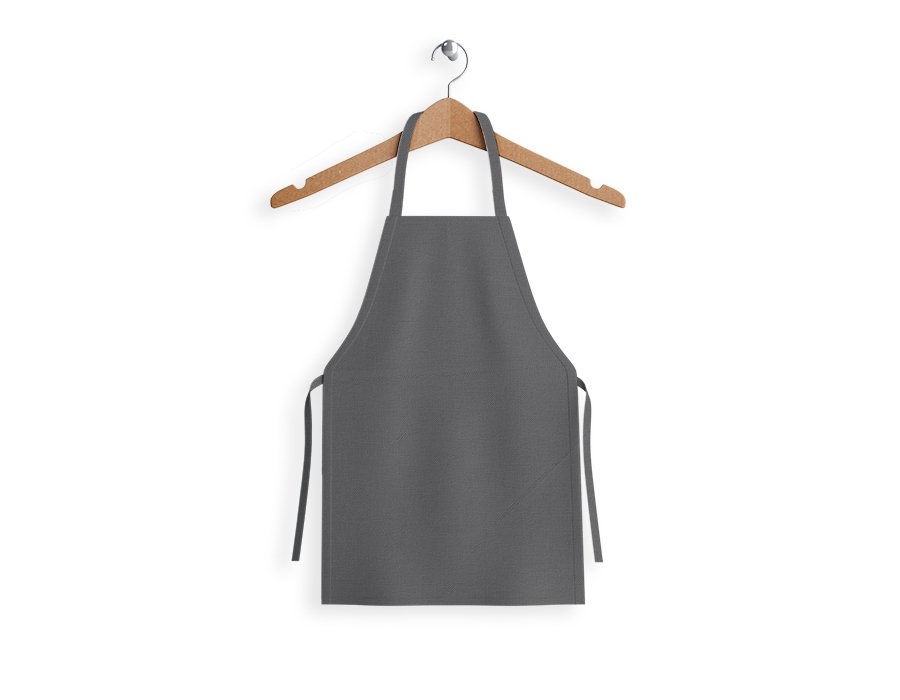 Delantal Infantil Liso Gris (Gabardina)