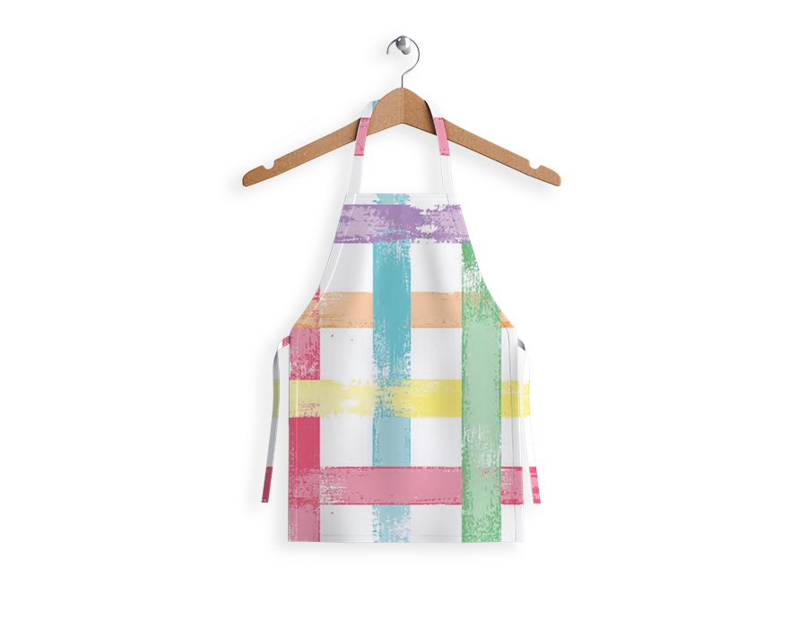 Delantal Niño Cuadros Rainbow (Gabardina)