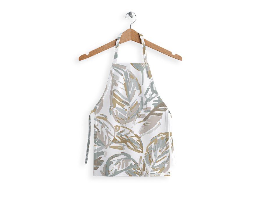 Delantal Infantil Pinceladas Aqua (Gabardina Antimanchas)