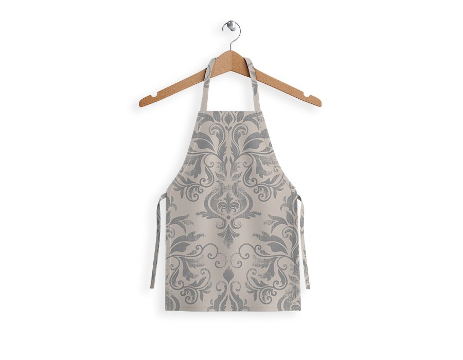 Delantal Niño Dusty Gris (Lino Viscosa Antimanchas)