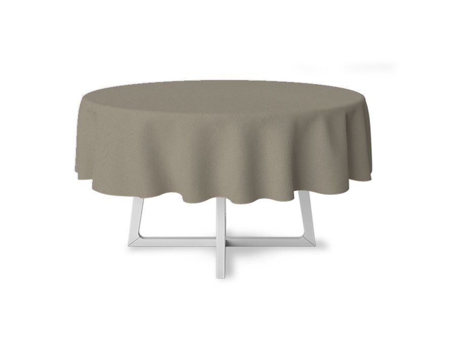 Mantel Redondo Liso Visón (Gabardina)