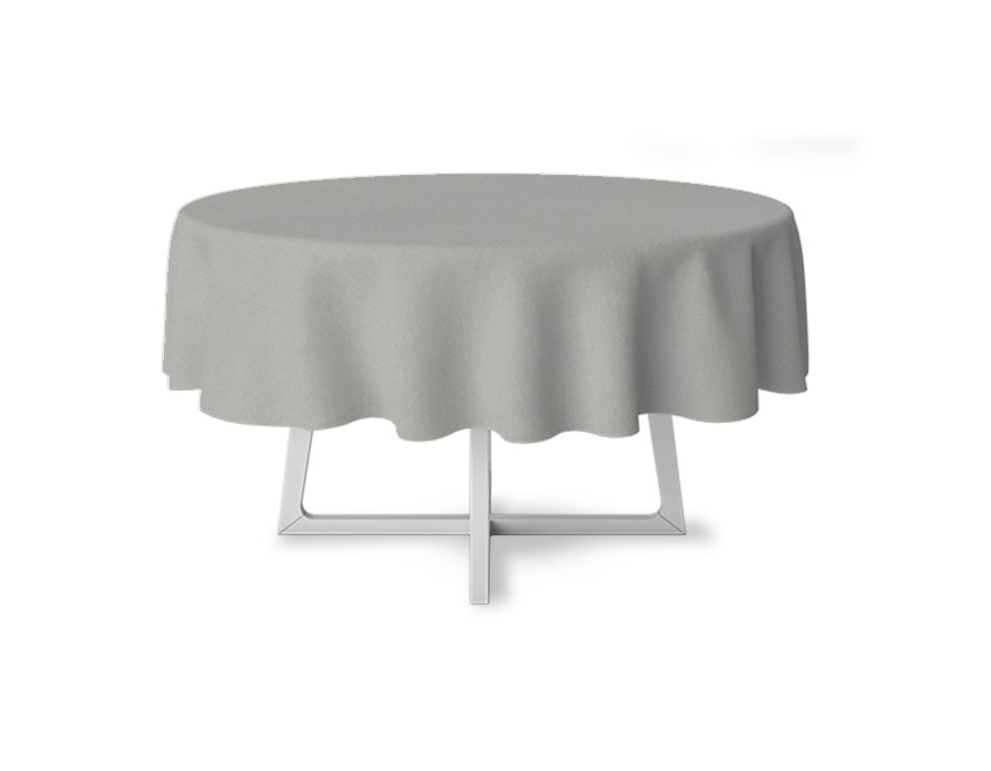 Mantel Redondo Liso Natural (Gabardina Antimanchas)