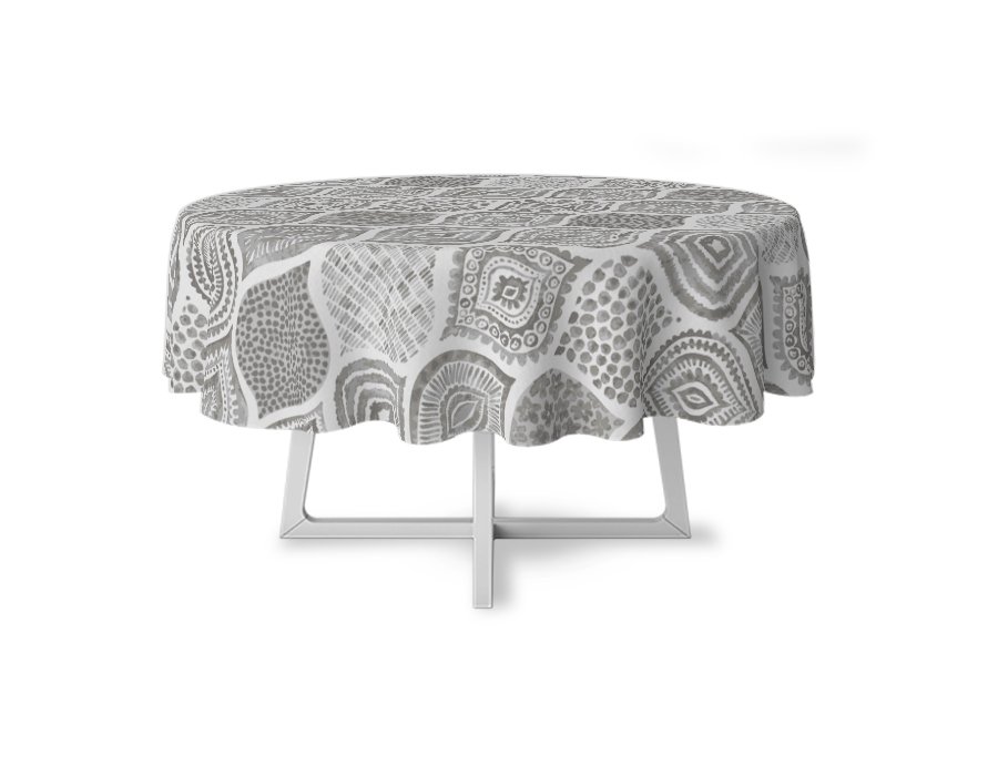 Mantel Redondo Batik Visón (Gabardina Antimanchas)