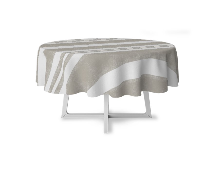 Mantel Redondo Trama (Lino Viscosa Antimanchas)