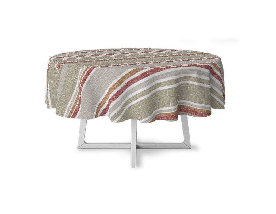 Mantel Redondo Raya Lino (Lino Viscosa Antimanchas)