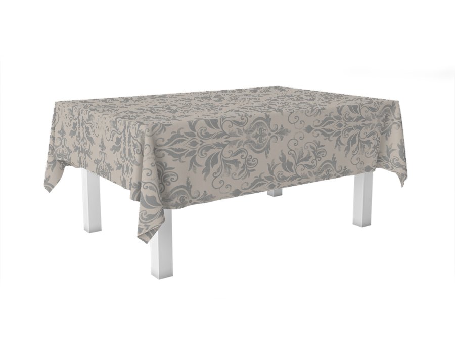 Mantel Rectangular Dusty Gris (Lino Viscosa Antimanchas)
