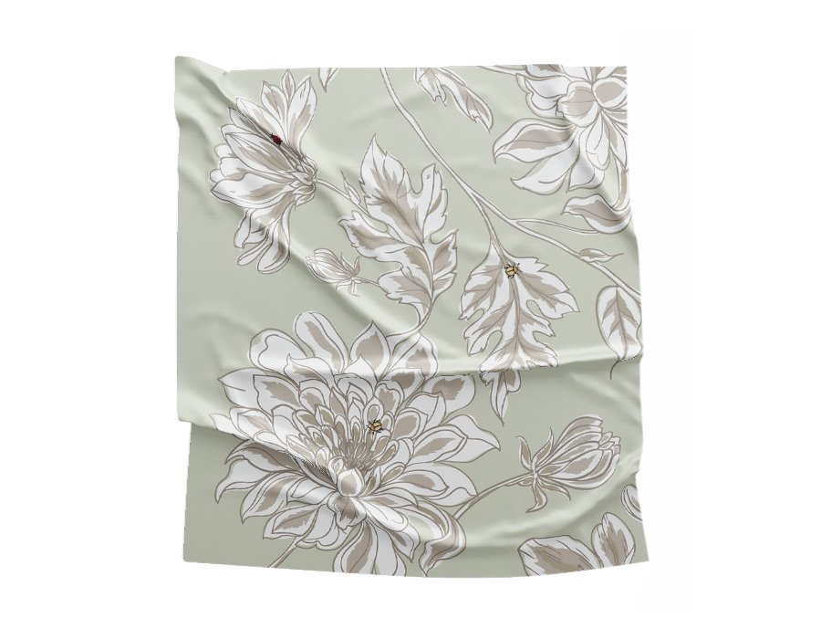 Mantel Picnic Spring Verde (Lino Viscosa Antimanchas)
