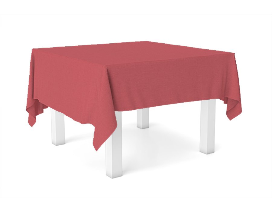 Mantel Cuadrado Liso Rojo (Gabardina)