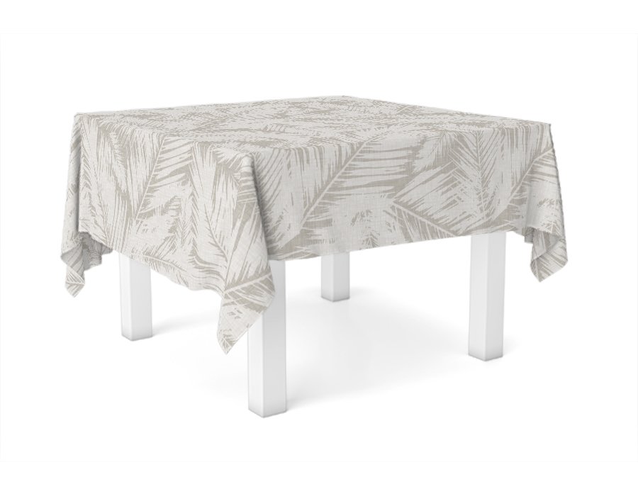 Mantel Cuadrado Palm (Lino Viscosa Antimanchas)