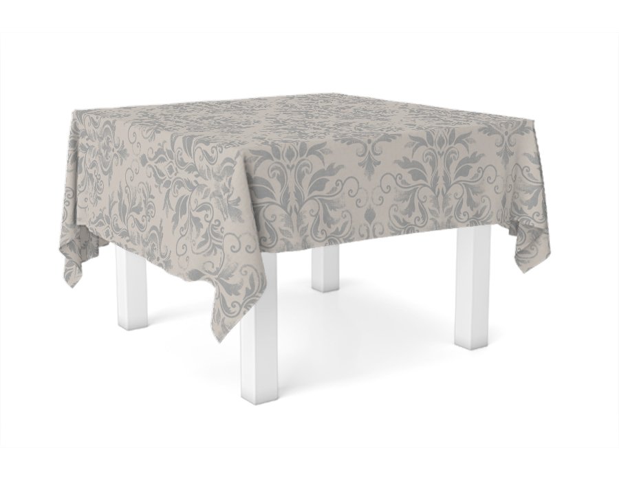 Mantel Cuadrado Dusty Gris (Lino Viscosa Antimanchas)