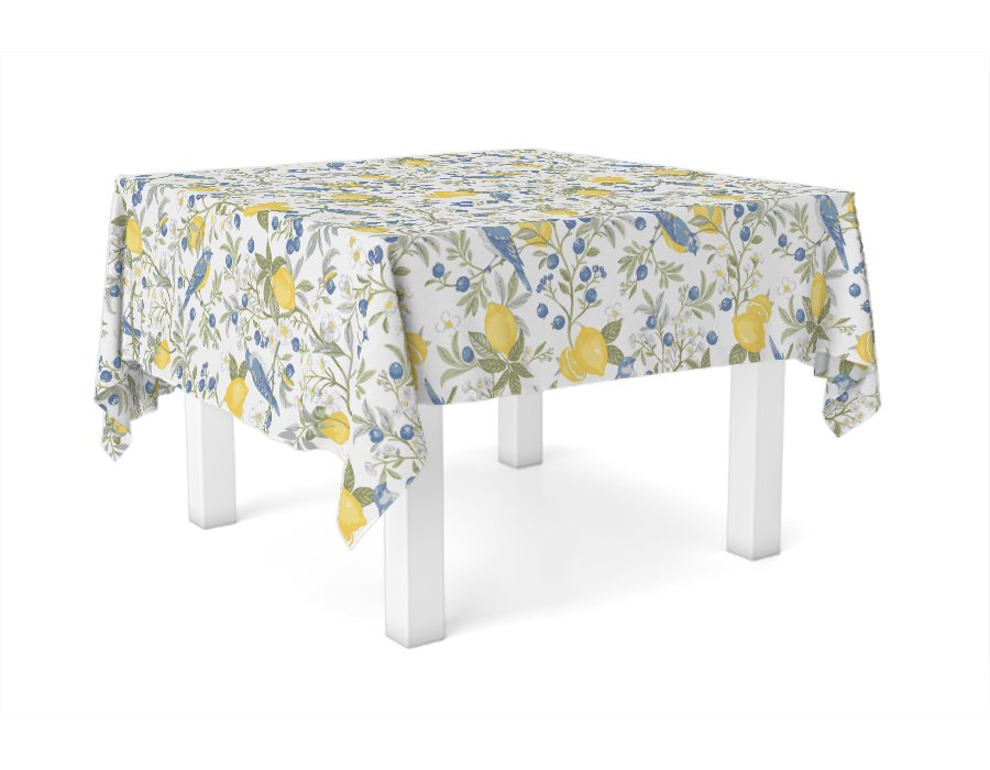 Mantel Cuadrado Lemon (Lino Viscosa Antimanchas)