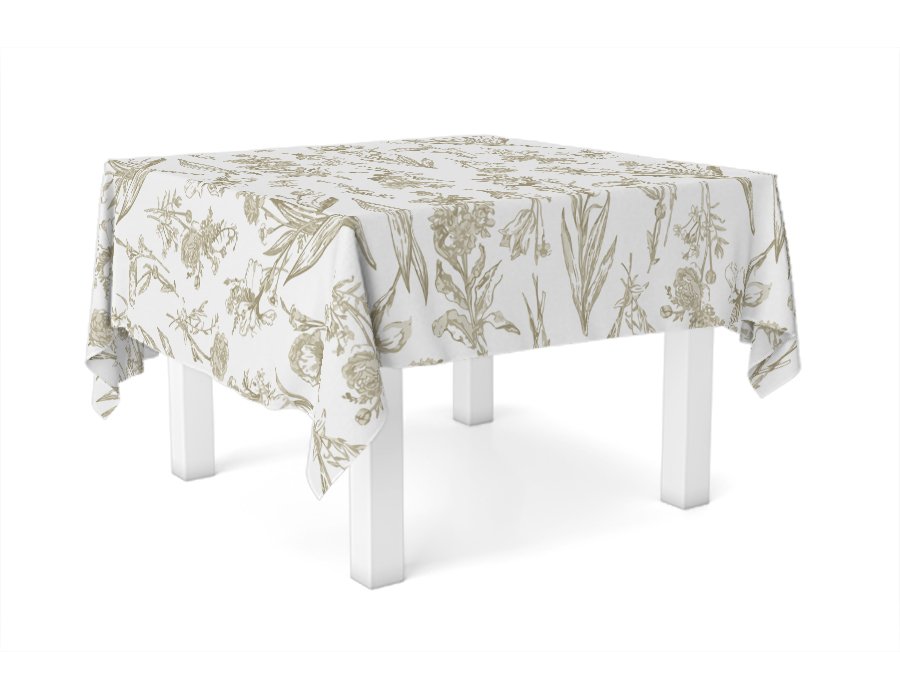 Mantel Cuadrado Vintage (Lino Viscosa Antimanchas)