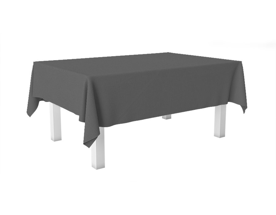 Mantel Rectangular Tusor Grafito