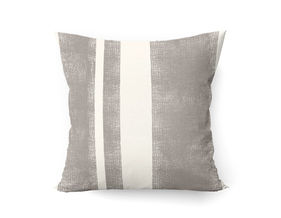 Almohadón Raya Choco (Gabardina)