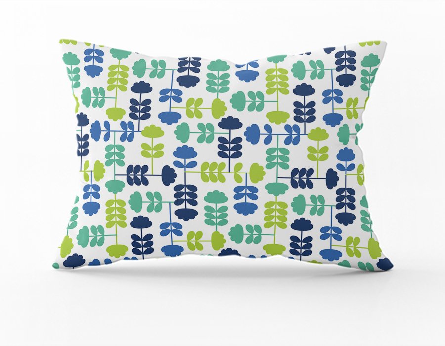Almohadón Garden Blue (Gabardina)